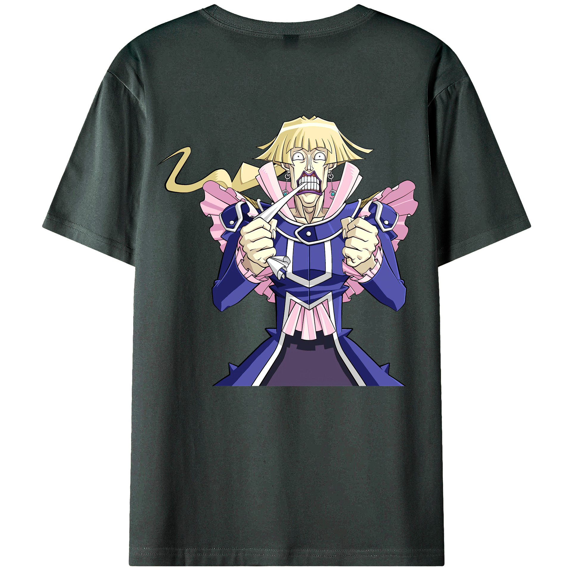 （画像用） 遊☆戯☆王 Yu-Gi-Oh! 綿100％ メンズ半袖Tシャツ（バックプリント） 通気性